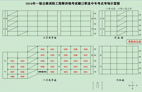 全國計算機軟件技術開發考試臺州考場示意圖及考前提醒